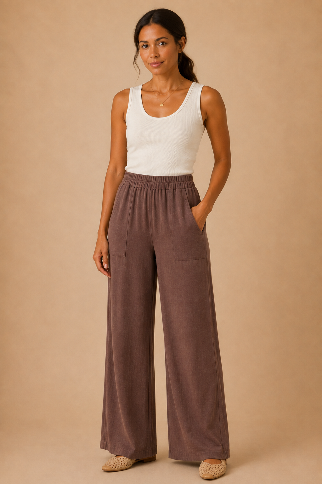 The Kieran Chocolate Linen Utility Pants