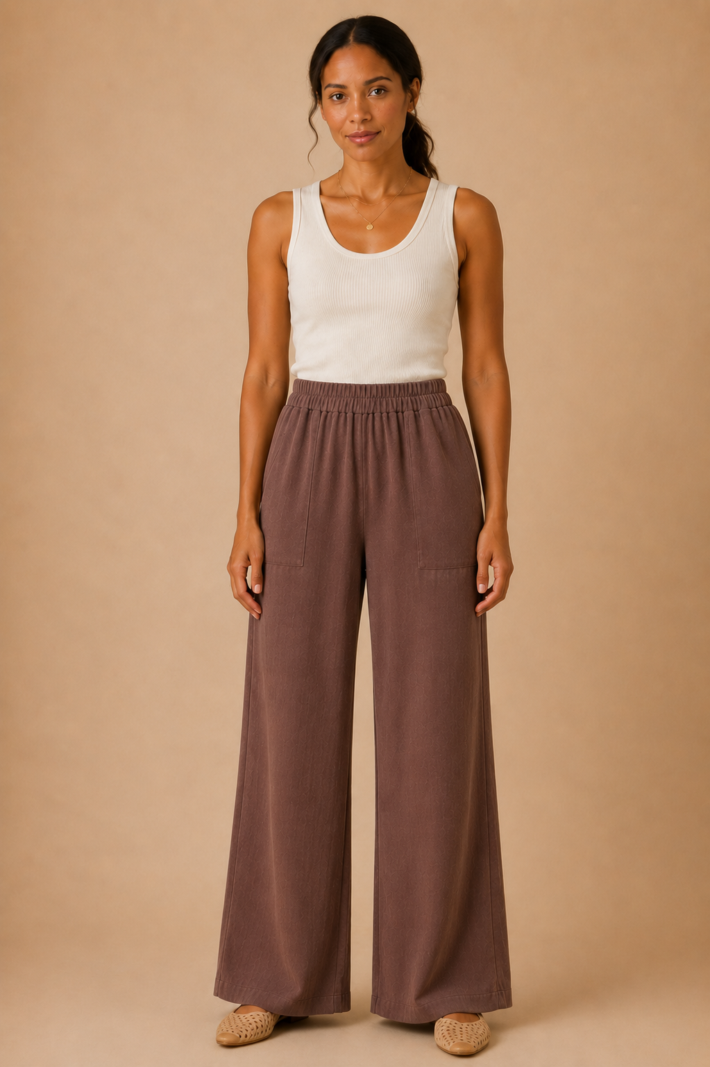 The Kieran Chocolate Linen Utility Pants