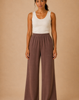 The Kieran Chocolate Linen Utility Pants