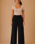 The Kieran Black Linen Utility Pants
