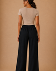 The Kieran Black Linen Utility Pants