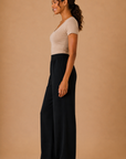 The Kieran Black Linen Utility Pants