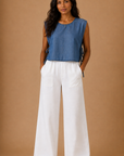 The Kelsey Tencel Tie Top