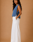 The Kelsey Tencel Tie Top