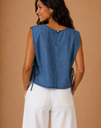 The Kelsey Tencel Tie Top