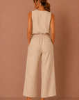 The Kit Linen Top + Pant Set - Sold Separately