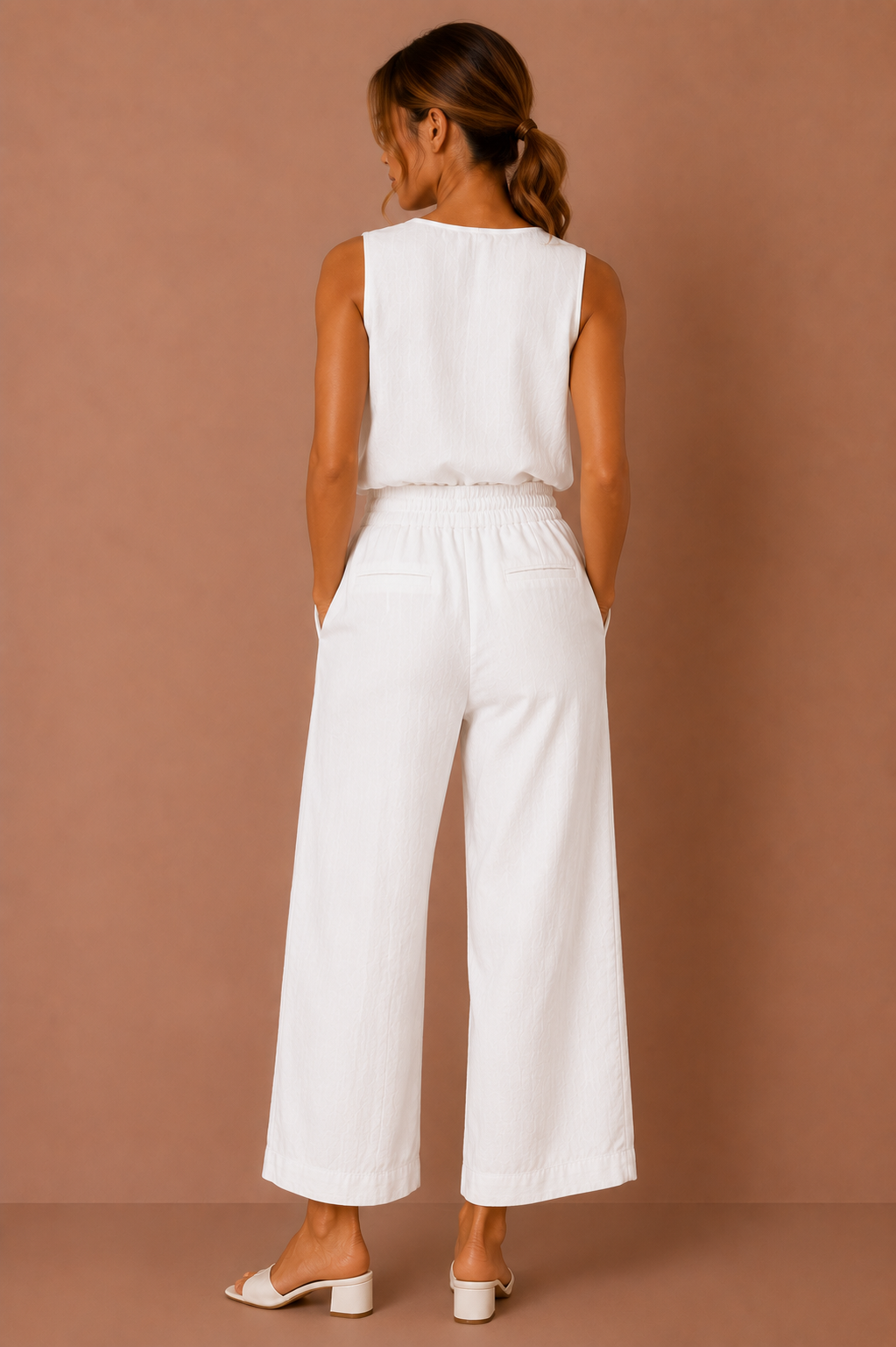 The Kit Linen Top + Pant Set - Sold Separately