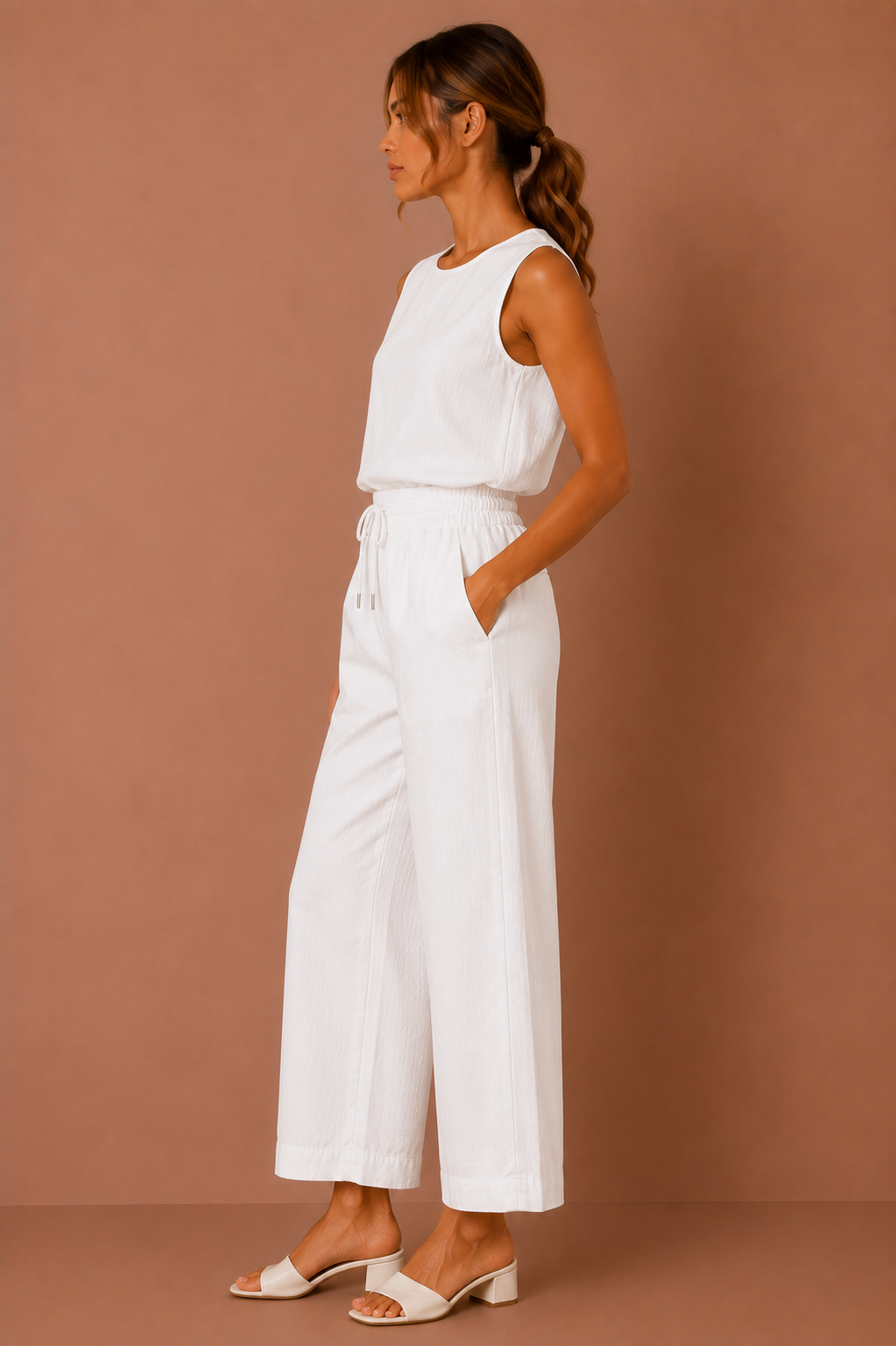 The Kit Linen Top + Pant Set - Sold Separately