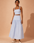 The Quilla Striped Top + Skirt Set - Sold Separately