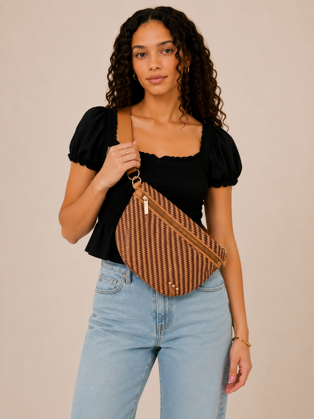 The Esme Woven Bum Bag
