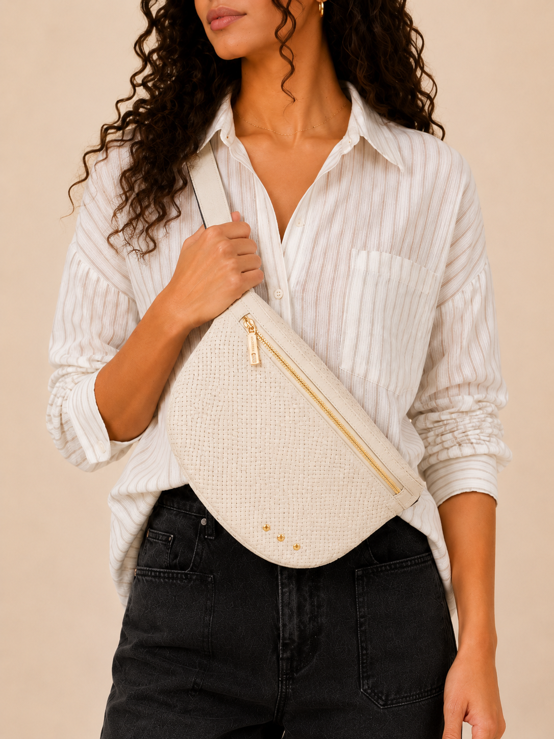 The Esme Woven Bum Bag