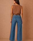 The Nell Brown Linen Top