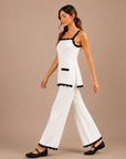The Ida Scallop Top + Pant Set - Sold Separately