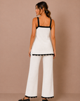 The Ida Scallop Top + Pant Set - Sold Separately