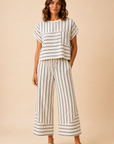 The Merritt Striped Top + Pant Set - Sold Separately