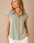 The Jaime Light Sage Tencel Shirt