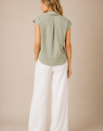 The Jaime Light Sage Tencel Shirt