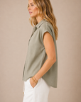 The Jaime Light Sage Tencel Shirt