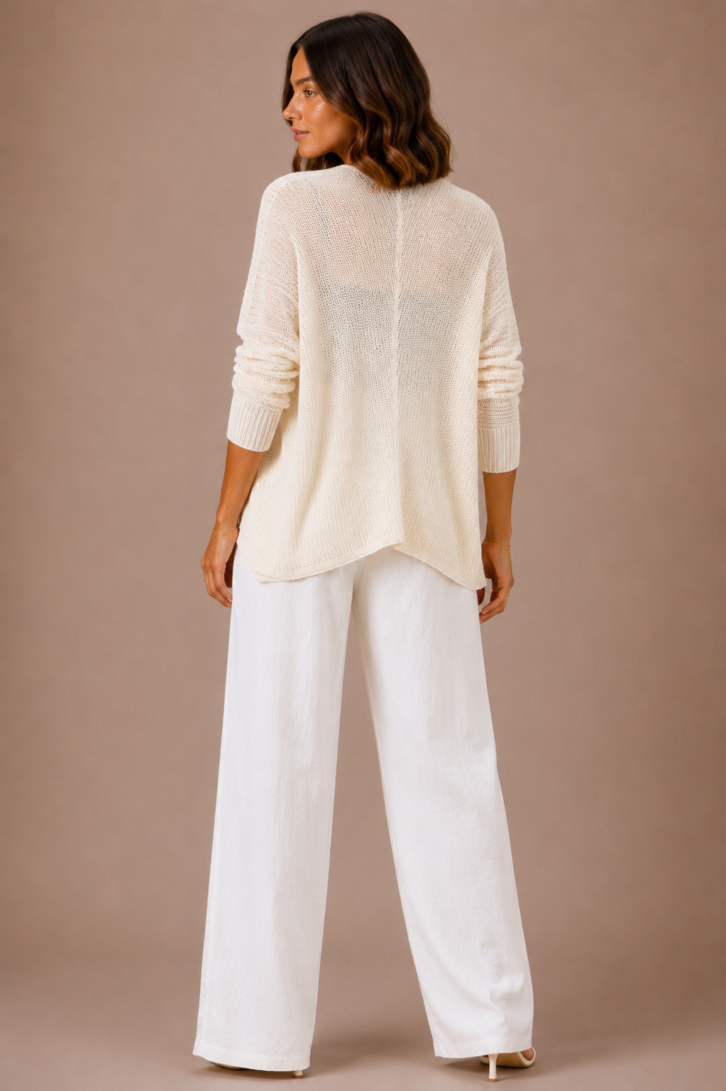 The Gale Ivory Dolman Sleeve Cardigan