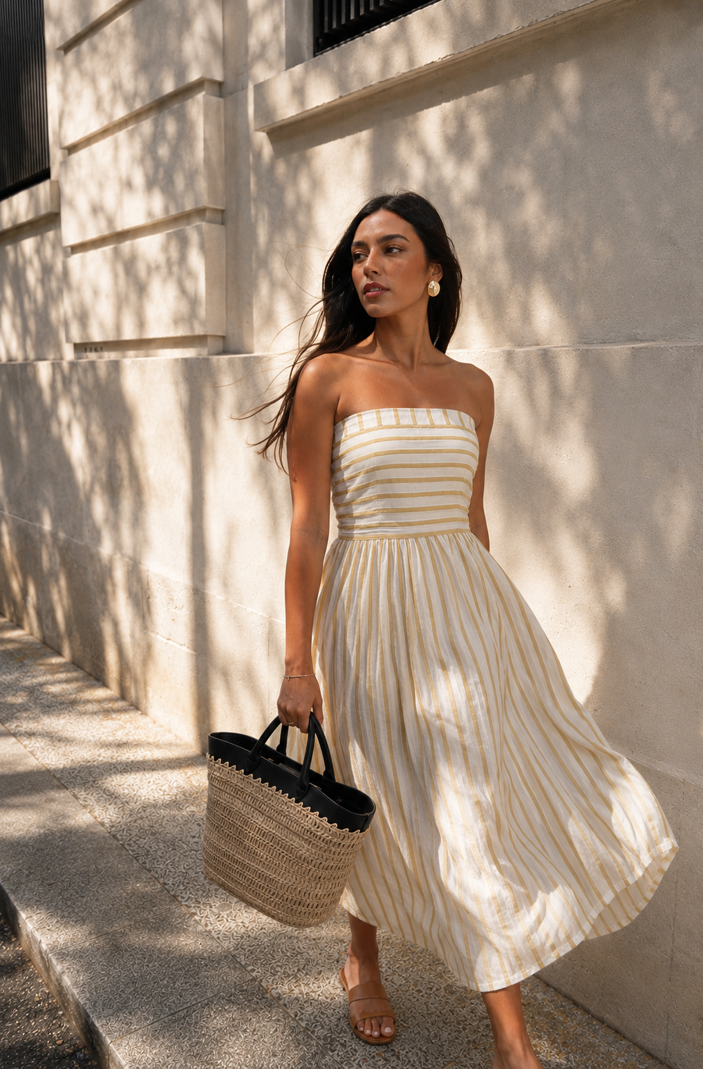 olive strapless midi dress Olive Strapless Shirred Side Tie Detail Midi Dress Filly Flair
