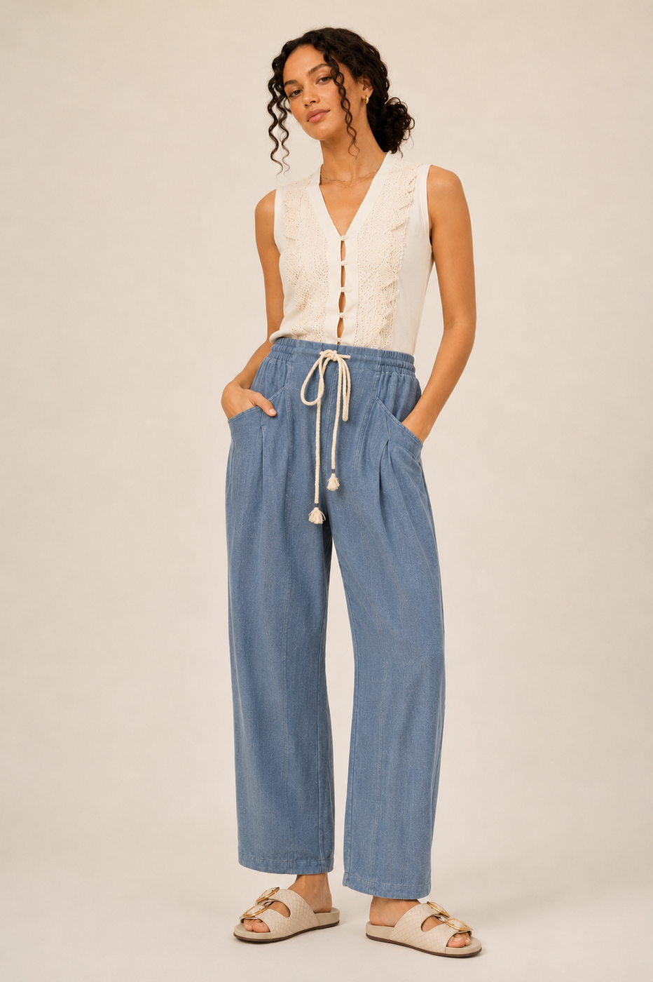 The Noa Drawstring Barrel Pants – Thread + Seed