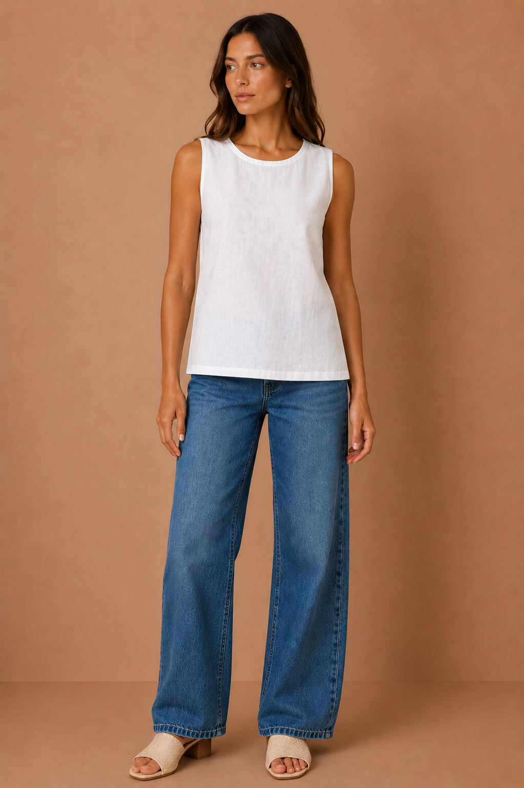 The Nell White Linen Top