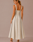 The Sahar Linen Midi Dress