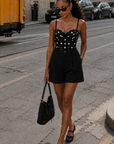 The Maisey Polka Dot Corset Top