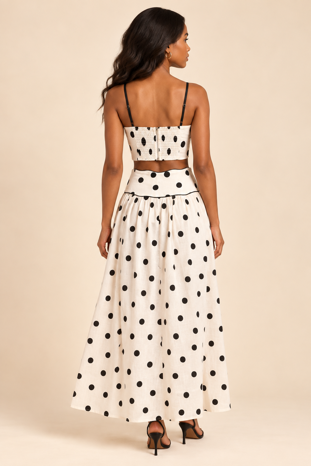The Lola Polka Dot Top + Skirt Set - Sold Separately