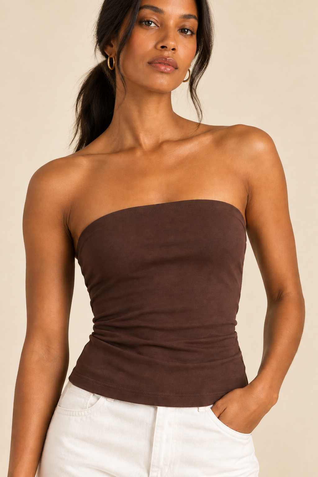 The Nova Chocolate Tube Top