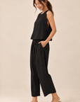 The Mona Black Top + Pant Set - Sold Separately