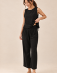 The Mona Black Top + Pant Set - Sold Separately