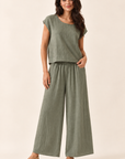 The Asha Olivine Top + Pant Set - Sold Separately