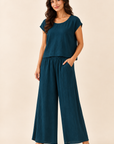 The Asha Dark Hunter Green Top + Pant Set - Sold Separately