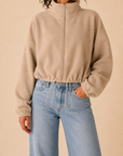 The Aven Oat Milk Reversible Fleece Jacket