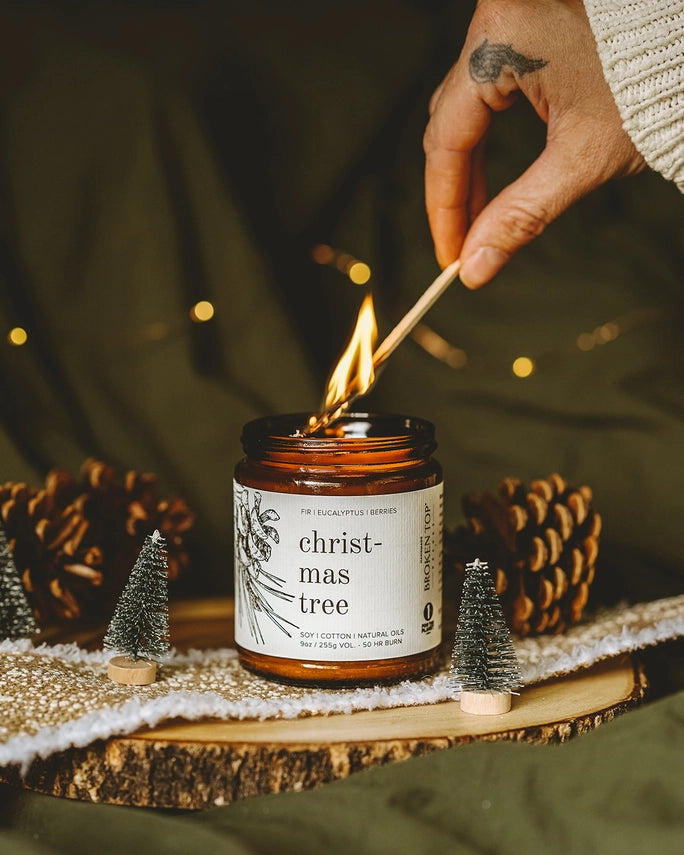 The Christmas Tree Soy Candle by Broken Top Brands