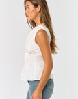 The Clara Pleated Poplin Top