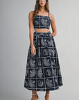 The Cleo Shell Embroidered Top + Skirt Set - Sold Separately