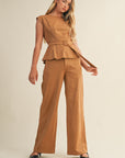 The Darla Suede Top + Pant Set - Sold Separately