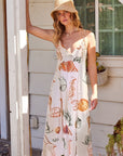 The Cordelia Rust Shell Maxi Dress