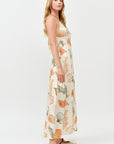 The Cordelia Rust Shell Maxi Dress