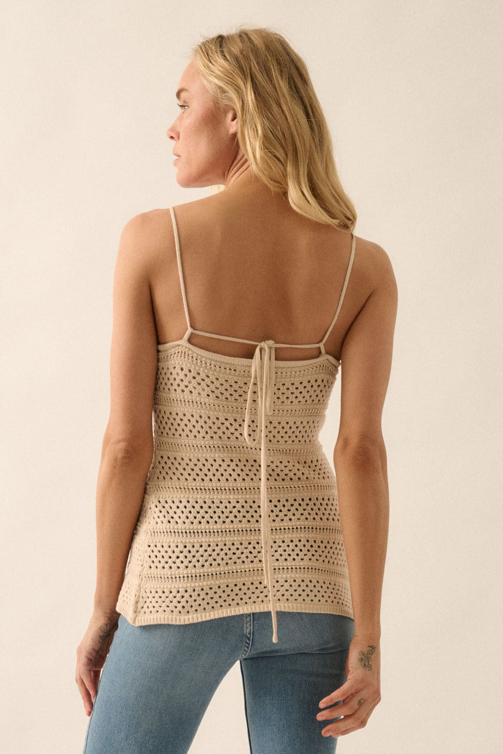 The Danae Crochet Cami Top