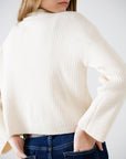 The Danielle Cream High Neck Sweater