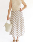 The Darcy Stripe Maxi Skirt