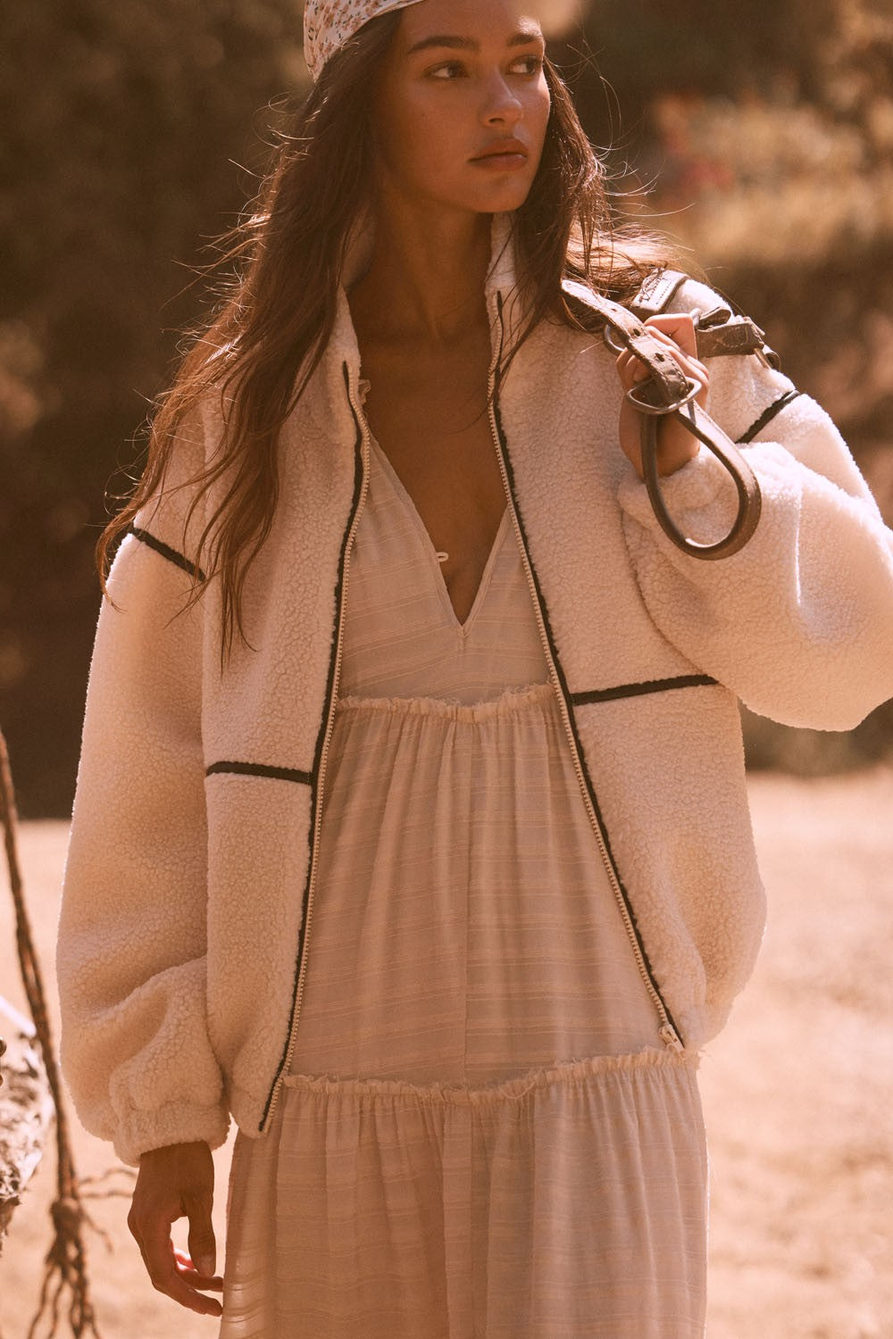 The Darla Cream Sherpa Jacket – Thread + Seed