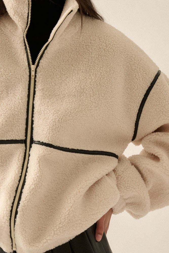 The Darla Cream Sherpa Jacket – Thread + Seed