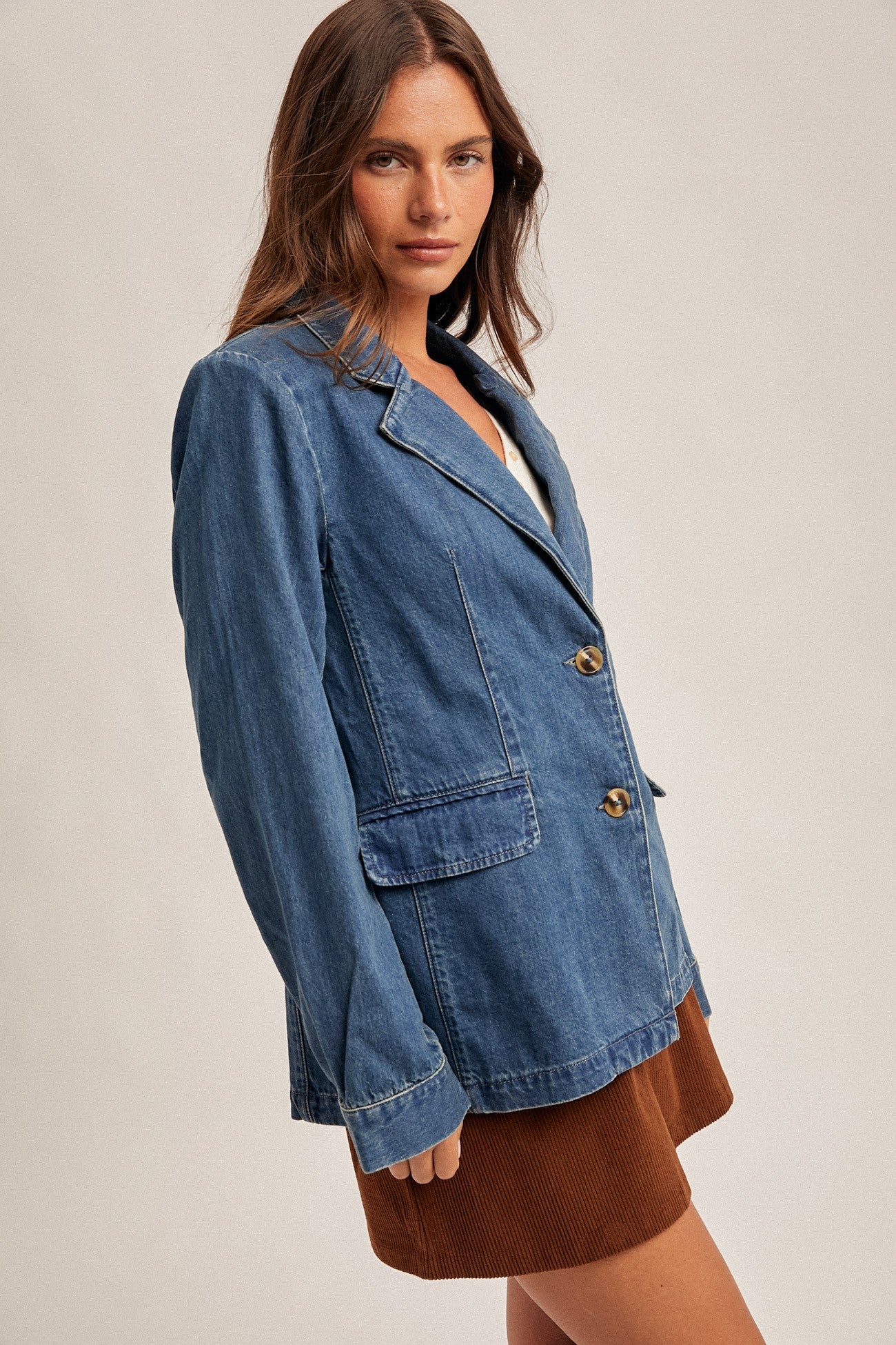 The Delia Denim Blazer