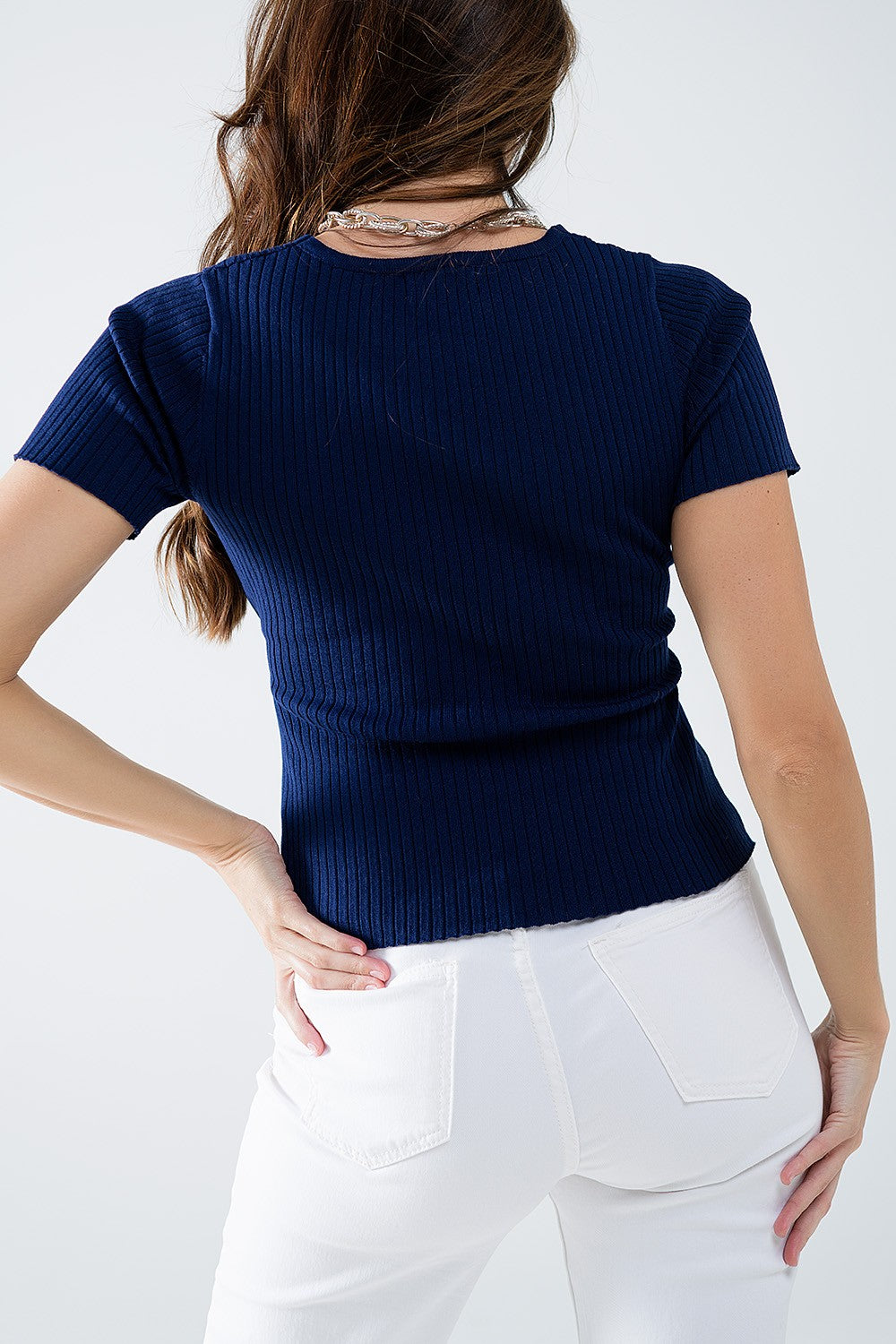 The Delphine Cross Wrap Top