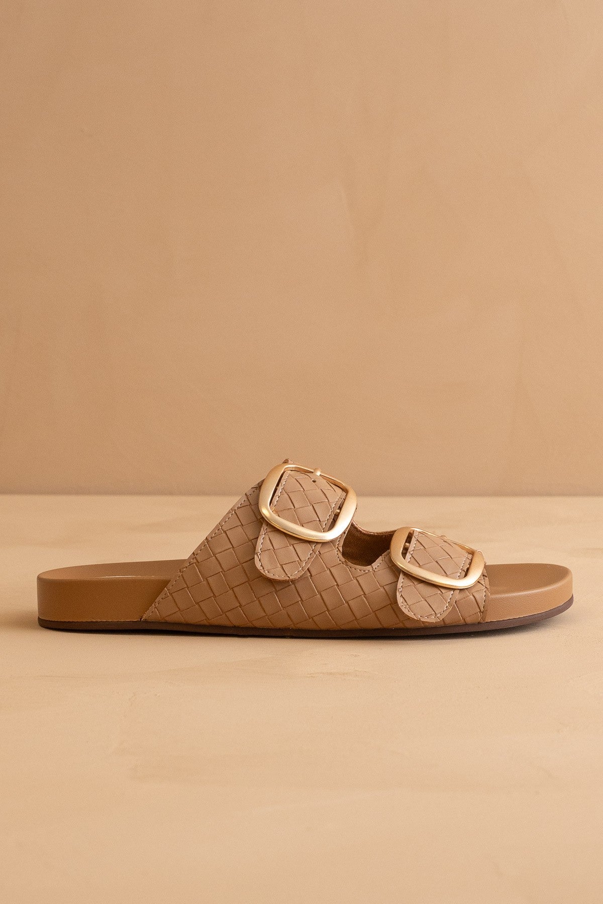 The Desiree Woven Oversized Buckle Slide