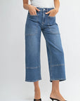 The Devin Cropped Wide Leg Jeans
